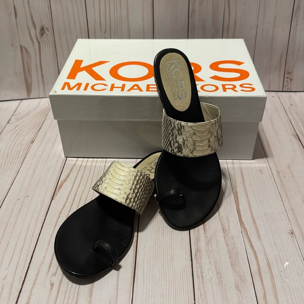 Kors Michael Kors snake leather zen sandal